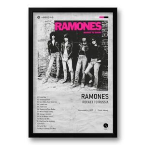 Genérico Quadro Álbum Spotify Rocket to Russia - Ramones - 40x60cm (Discos de Vinil)