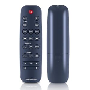 HZIME Novo controle remoto de substituição compatível com sistema de alto-falante de madeira Sharp Audio Streaming e CD Player 92L1R15102733A CD-BH10 (Equipamentos)