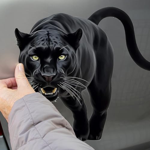 Boodecal Adesivos de parede Panther Black Mountain Decalques de parede adesivos de carro Peel & Stick vinil arte decoração meninos presente 30 x 30 cm (Discos de Vinil)