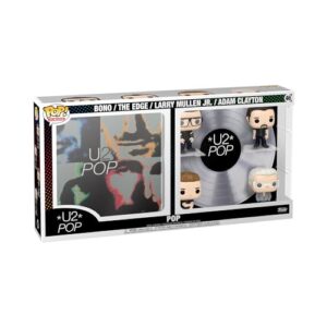 Funko Pop! Albums Deluxe: U2 - Pop, Bono, The Edge, Larry Mullen Jr, Adam Clayton - U2 (Discos de Vinil)