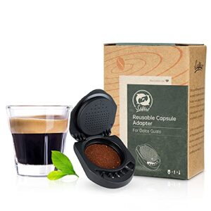 i Cafilas Adaptador de cápsula reutilizável para Dolce Gusto, suporte para encher seu café em pó compatível com Piccolo XS /Genio S (1 adaptador) (Café)
