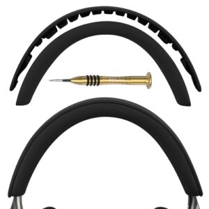 GEEKRIA Almofada de Fixação para Arco de Cabeça Compatível com Fones de Ouvido Bowers & Wilkins Px8/ Px7 S2/ Px7 S2E (Não Compatível com Px7/ Px7 S3), Peça de Reposição para Reparo do Arco (Preta) (Equipamentos)