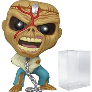 POP Rocks: Iron [Maiden] Eddie - Piece of Mind Funko Vinyl Figure (Bundled with Compatible Box Protector Case), Multicolored, 3.75 inches (Discos de Vinil)
