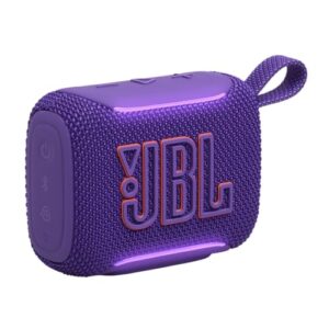 JBL GO 5 Altifalante Bluetooth ultraportátil com som Big JBL Pro e graves fortes, emparelhamento AirTouch, design impermeável e tempo de reprodução de 10 horas, cor roxa (Equipamentos)