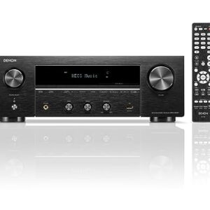 Denon Receptor DRA-900H - Receptor de rede estéreo de 2 canais - Amplificação Hi-Fi 100W/Ch. HEOS integrado, processamento HDCP 2.3 com suporte ARC/eARC, Dolby Vision, HLG, HDR dinâmico (Equipamentos)
