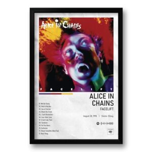 Quadro Álbum Spotify Facelift - Alice in Chains - 40x60cm (Discos de Vinil)