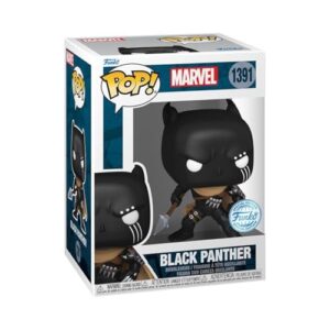 Funko Marvel - Pantera Negra com Lança (Discos de Vinil)