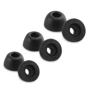 NANLANFAN Ponteiras De Espuma Reposição Para Fones Ouvido Bowers & Wilkins Pi8 / Pi7 S2 Pi6 Pi5, Máximo Conforto, 3 Pares (P/M/G, Preto) (Equipamentos)