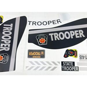 Toy Restore Decals Fits Little Tikes 30th Cozy Coupe State Trooper Police Set (Discos de Vinil)