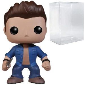 Pop Supernatural – Boneco de vinil Dean Winchester Funko (incluído com caixa protetora compatível), multicolorido, 9,5 cm (Discos de Vinil)