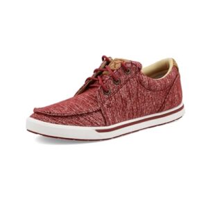 Twisted X Moc Toe feminino casual, Vermelho, 37 BR (Equipamentos)