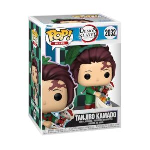 Funko Pop! Plus: Demon Slayer - Tanjiro Kamado (Holidays) - Guardiões da noite - figura de vinil colecionável - ideia de presente - Mercadoria oficial - Fãs de Anime (Discos de Vinil)