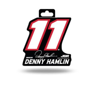 Rico Industries Adesivo de vinil NASCAR Racing Denny Hamlin 12,7 cm x 17,8 cm - Acessório para carro/caminhão/casa (Discos de Vinil)