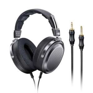 FiiO FT1 Pro Fones de ouvido Hi-Fi magnéticos planares abertos para casa, estúdio, gravação, alta sensibilidade (preto) (Equipamentos)