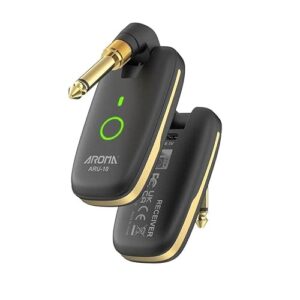 VEDO Sistema Wireless Profissional para Guitarra Elétrica e Baixo, 7 Canais UHF com Tecnologia de Salto de Frequência, Alcance de Transmissão Superior a 20 Metros, Bateria Recarregável de Lítio Mais (Equipamentos)