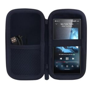 Capa para leitor de MP3 e MP4 para fiio m21/JM21 Android 13 Music Player MP3 MP4 Walkman, adequada para fones de ouvido, cabo USB, cartão de memória (apenas capa) (grande) (Equipamentos)