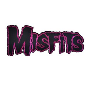 C&D Visionary Crânio grande nas costas, logotipo Misfits roxo (CDs)