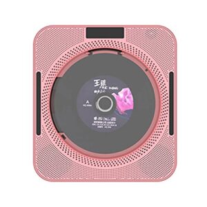 Qudai YHS-08C CD player portátil para montagem em parede CD player de música com controle remoto Bluetooth Rádio FM Alto-falante HiFi com tela LED USB 3,5 mm AV (Equipamentos)