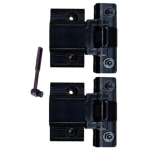 Um conjunto de dobradiças de proteção contra poeira para modelos de toca-discos Technics SL1200 MK2 MK3D MK5 MK6 SL1210 M5G Plástico resistente e material de metal abertura e fechamento suaves de (Equipamentos)