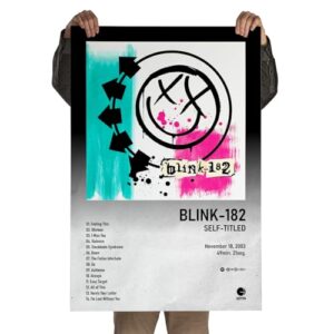 Poster Autoadesivo 60x90cm Álbum Self-Titled Blink, Punk Rock, Pop Punk, Alternative Rock, Skate (Discos de Vinil)