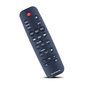 ZWP Controle remoto de substituição 92L1R15102733A compatível com sistema de alto-falantes Sharp Micro CD Player CD-BH10 (Equipamentos)