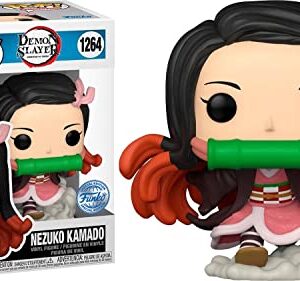 Funko Pop! Animação: Demon Slayer Kimetsu no Yaiba - Boneco de vinil Nezuko Kamado (Running) (Edição Especial) #1264 (Discos de Vinil)
