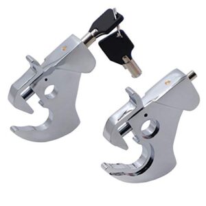 HTTMT - Kit de trava de bloqueio destacável compatível com rack de bagagem Touring Sissy Bar 1984-2020 [P/N: MT502-003-RLS01-CD] (CDs)