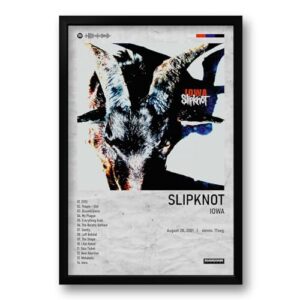 Quadro Álbum Spotify Iowa - Slipknot - 40x60cm (Discos de Vinil)