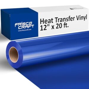 Frisco Craft Rolos de vinil HTV - Rolos de vinil de transferência de calor para impressões personalizadas - Rolo HTV fosco de 30 cm x 6 m - Passar a ferro para todas as máquinas de corte - (Discos de Vinil)