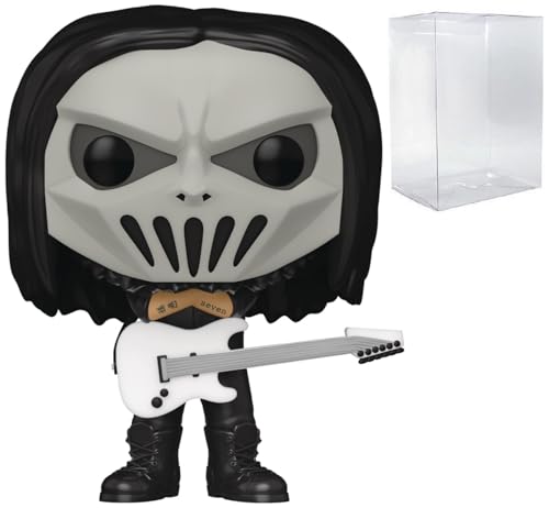 POP Rocks: Slipknot - Boneco de vinil Mick Thomson Funko (incluído com capa protetora de caixa compatível), multicolorido, 9,5 cm (Discos de Vinil)