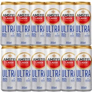 Amstel Ultra Cerveja Lager Lata 350ml Pack com 12 Unidades (Cervejas)