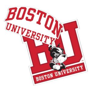 Adesivo de vinil Boston University Terriers BU para laptop garrafa de água carro scrapbook (conjunto V1) (Discos de Vinil)