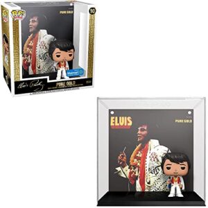 Funko Pop! Elvis – Ouro puro – Estatueta de vinil – Capa protetora rígida (Discos de Vinil)