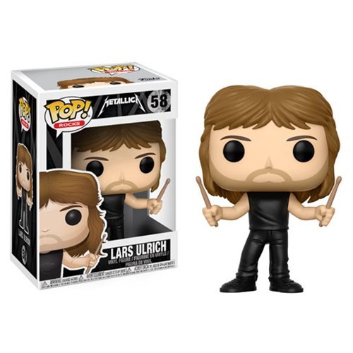 Pop Music: Metallica - Boneco de vinil Lars Ulrich e (incluído com caixa protetora Pop) (Discos de Vinil)