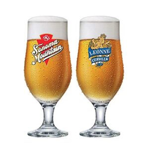 Ruvolo, Kit 2 Jogo de Taça Royal Beer Vidro Decorado para Cerveja, 330ml (Cervejas)