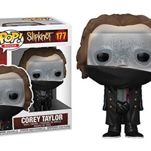 Funko Slipknot + protetor pop: boneco de vinil Pop! Rocks (conjunto de presente com caixa protetora de colecionador da marca ToyBop) (Corey Taylor) (Discos de Vinil)