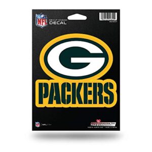Rico Industries Decalque de vinil recortado NFL Green Bay Packers 12,7 cm x 17,8 cm (Discos de Vinil)