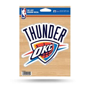 Decalque de vinil recortado da NBA Rico Industries, Oklahoma City Thunder, 12,7 x 17,7 cm (Discos de Vinil)