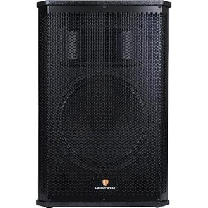 HAYONIK, Caixa Ac. Amplificada em Madeira, 400W, Falante 12", Driver JBL, USB, Entrada P/Mic, Bluetooth, Rádio FM, 200W RMS, Saída Passiva - CX-HK12A (Equipamentos)