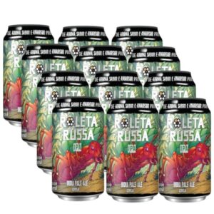 Kit 12 Cervejas Roleta Russa Indian Pale Ale IPA lata 350ml (Cervejas)