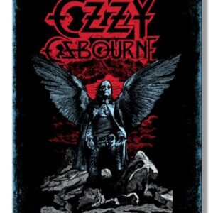 Desperate Enterprises Placa de latão Ozzy Osbourne Wings - Arte de parede de metal de banda de rock - Placas de metal vintage nostálgicas - Feito nos EUA (Discos de Vinil)
