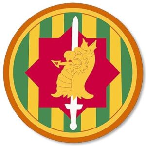 Adesivo 89th Military Police Crest (decalque com logotipo da brigada, vinil insígnia MP do exército dos EUA para carros, caminhões (7,6 cm) licenciado pelo exército dos EUA (Discos de Vinil)