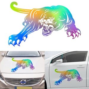 JSCARLIFE Decalques de carro Panther, adesivo prático para capô de carro a laser, decalques gráficos de vinil autoadesivos para carro/caminhão, adesivos universais para janela traseira do corpo do (Discos de Vinil)