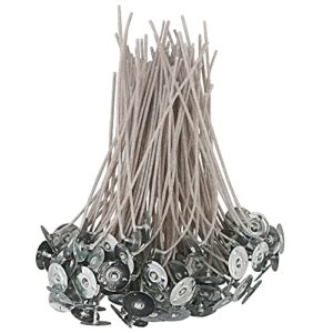 EUPNHY Toldos de vela da série CD para velas de soja, 100 unidades de CD 20 pavios pré-lavados, pavios de algodão e papel para fazer velas. (CDs)