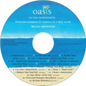 Oasis in the Overwhelm: 60-Second Strategies for Balance in a Busy World - Grenough, Millie (CDs)