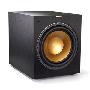 Klipsch Subwoofer sem fio de 30.5 cm, 400 watts, vinil preto escovado (R-12SWi) (Equipamentos)