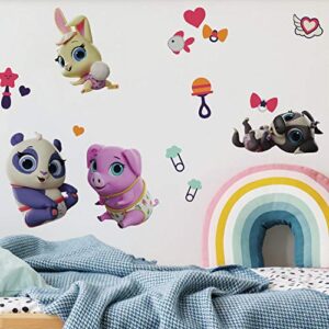 RoomMates Adesivos de parede para destacar e colar da Disney Junior T.O.T.S. RMK4140SCS (Discos de Vinil)