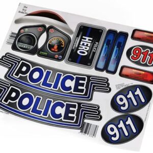 The Toy Restore Replacement Stickers Fits Little Tikes 30th Anniversary Cozy Coupe Police Patrol Car Decals (Discos de Vinil)