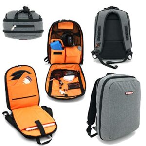 Jetpack Mochila fina para DVS, celular ou conjunto de shows de DJ de clube, laptop, suporte, tablet, fone de ouvido, discos de vinil, dispositivos móveis USB, estojo de agulha, cabos, microfone e mais (Equipamentos)