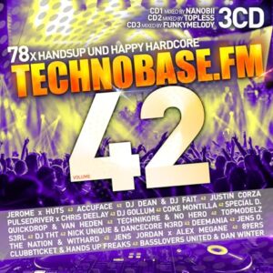 TechnoBase FM Vol. 42 - Jerome x Huts, Accuface, DJ Dean & DJ Fait, Justin Corza, and many more (CDs)